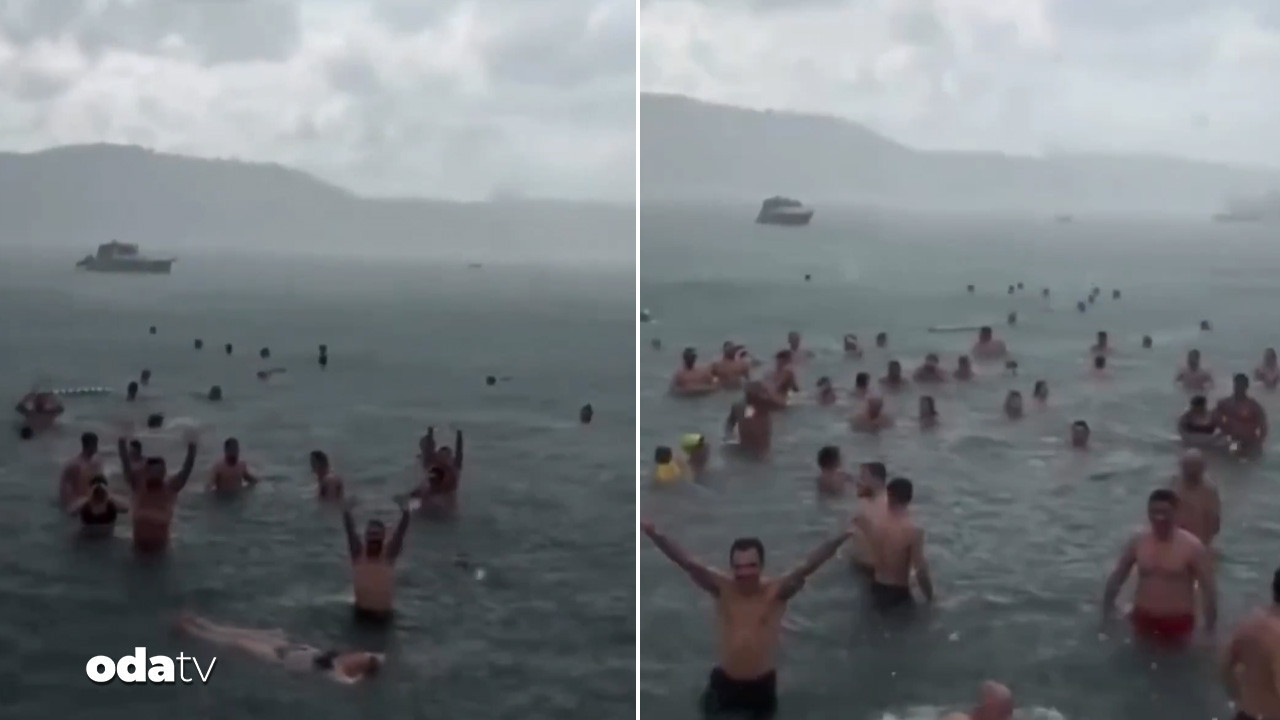 Bebek’te yağmurda deniz keyfi